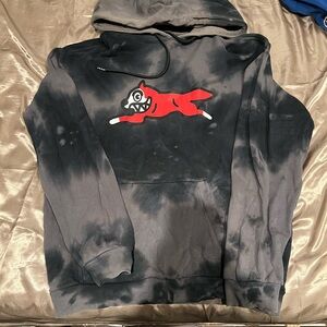 Black and Gray Tie-Dye Hoodie BBC